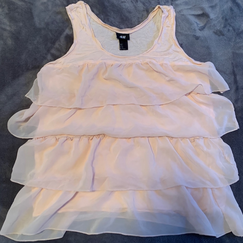 Tiered, ruffly tank top from H&M